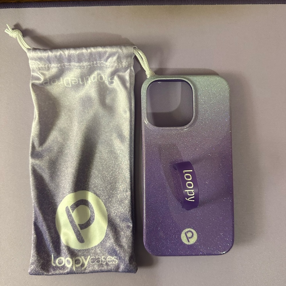 Loopy Case Sparkle Purple Ombre Case - iPhone Case 13 Pro